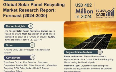 Solar Panel Recycling Market Poised for Strong 12.45% CAGR Through 2030 | Size & Opportunity Insights